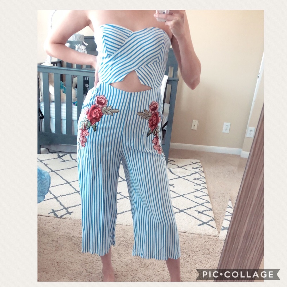 Striped jumpsuit